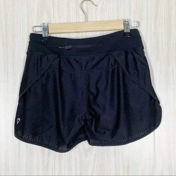 Ivivva By Lululemon | Black Mesh Running Shorts Size 14 Girls - Picture 2 of 5
